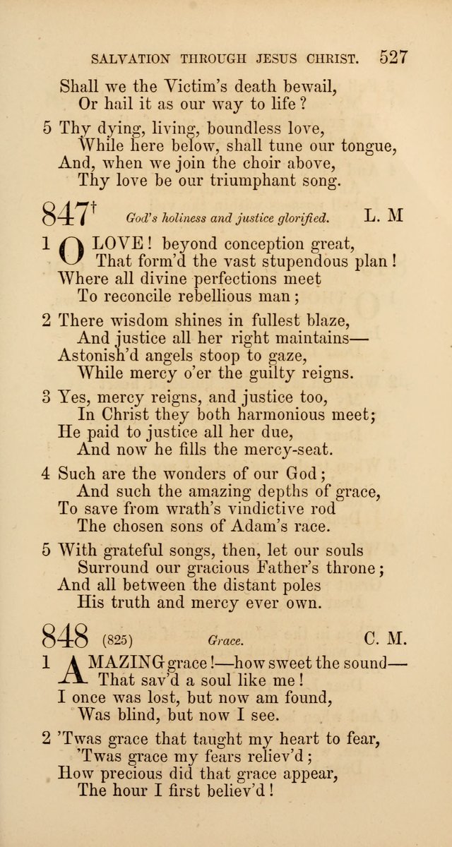 Hymns: selected and original, for public and  private worship (4th ed. 3rd rev. ed.) page 555