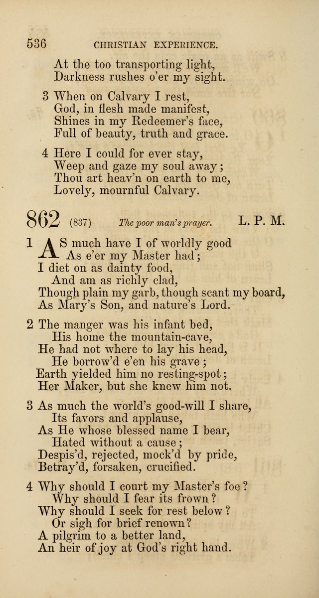 Hymns: selected and original, for public and  private worship (4th ed. 3rd rev. ed.) page 564