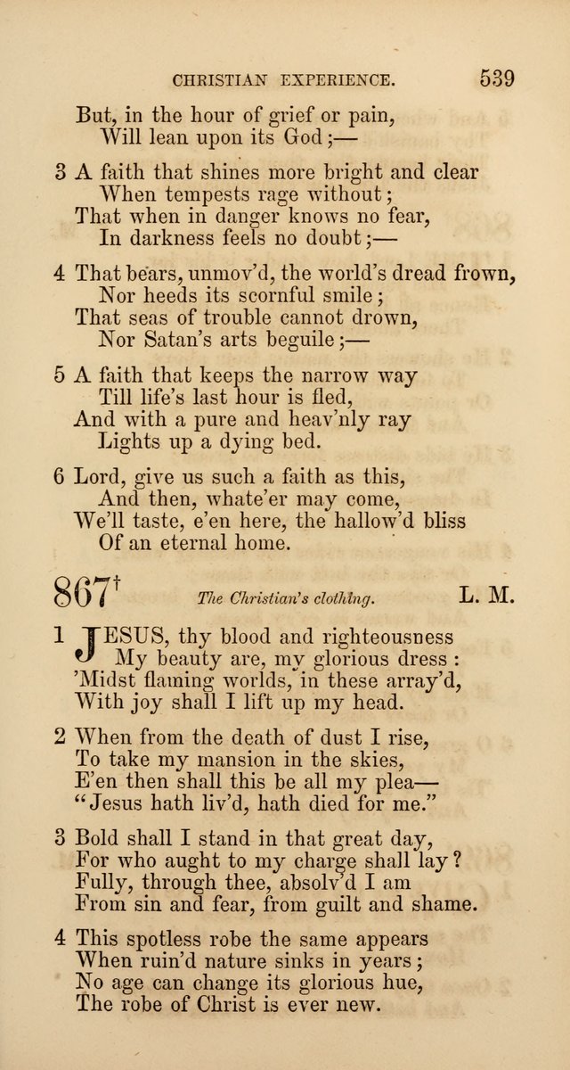 Hymns: selected and original, for public and  private worship (4th ed. 3rd rev. ed.) page 567