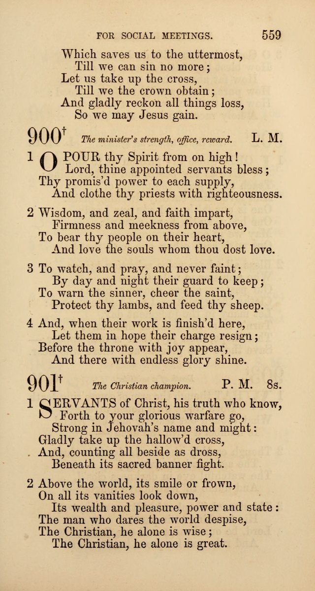 Hymns: selected and original, for public and  private worship (4th ed. 3rd rev. ed.) page 587