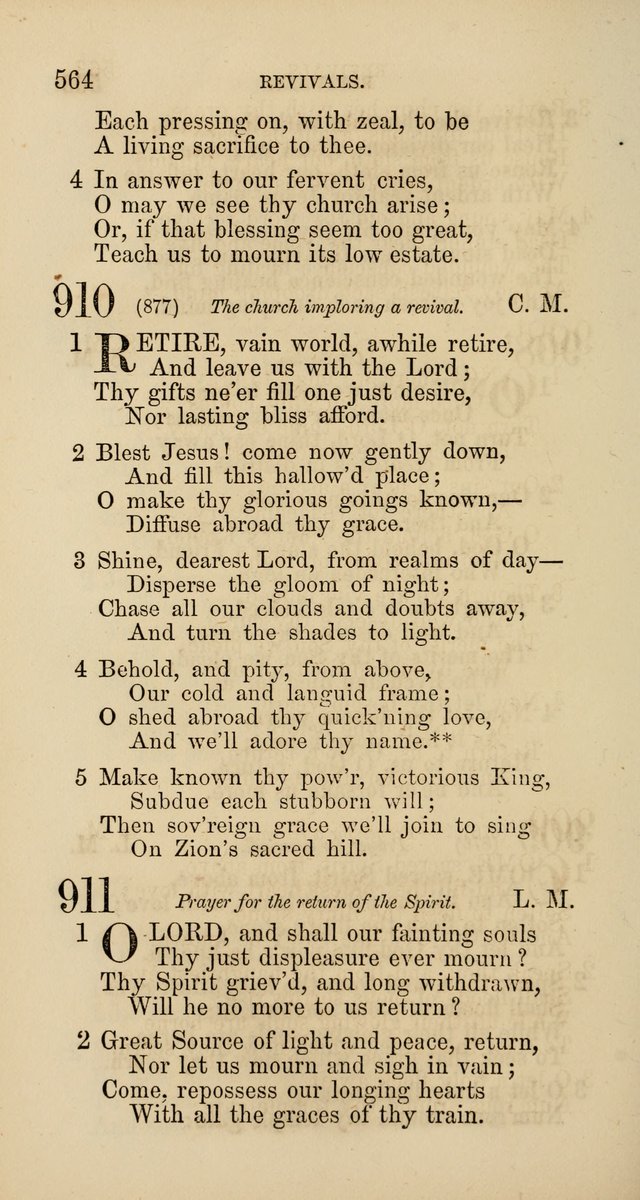 Hymns: selected and original, for public and  private worship (4th ed. 3rd rev. ed.) page 592