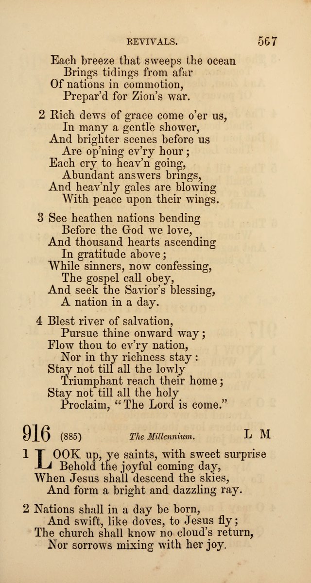 Hymns: selected and original, for public and  private worship (4th ed. 3rd rev. ed.) page 595