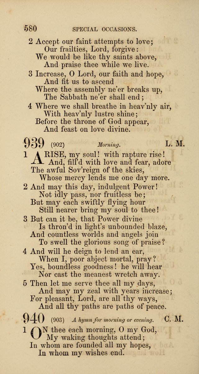 Hymns: selected and original, for public and  private worship (4th ed. 3rd rev. ed.) page 608