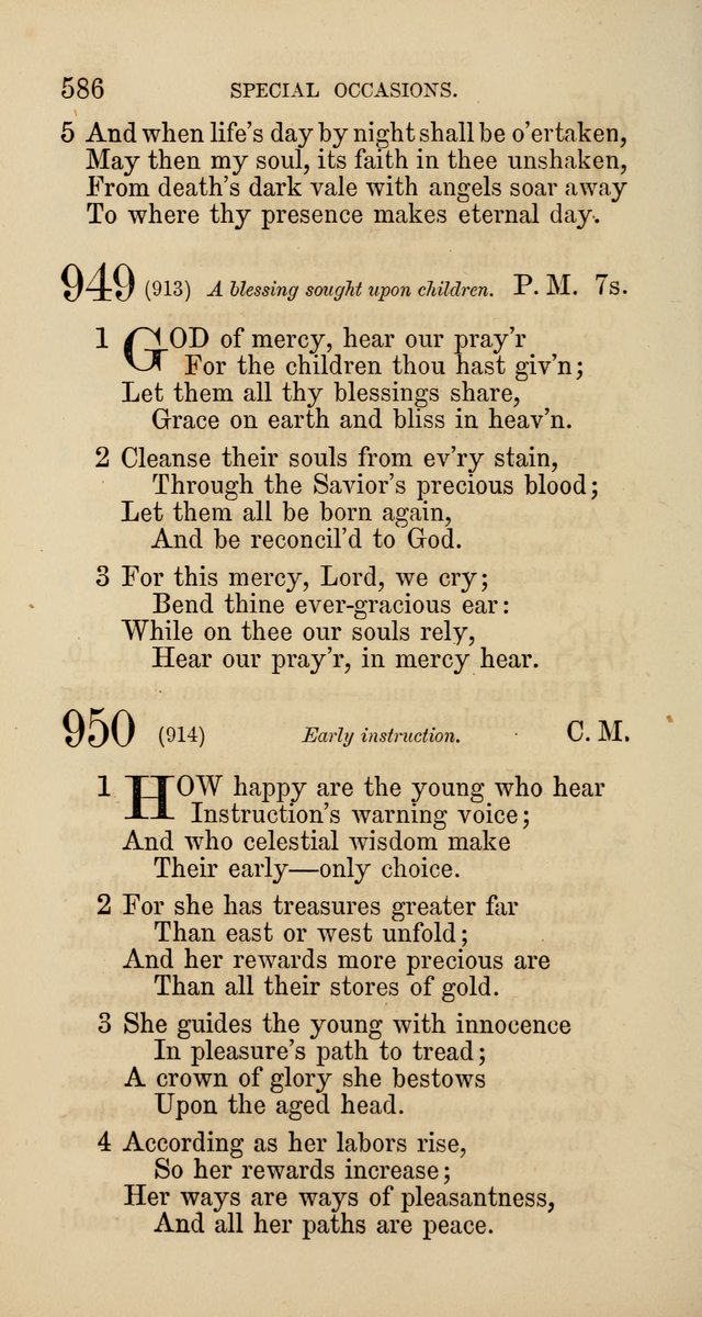 Hymns: selected and original, for public and  private worship (4th ed. 3rd rev. ed.) page 614