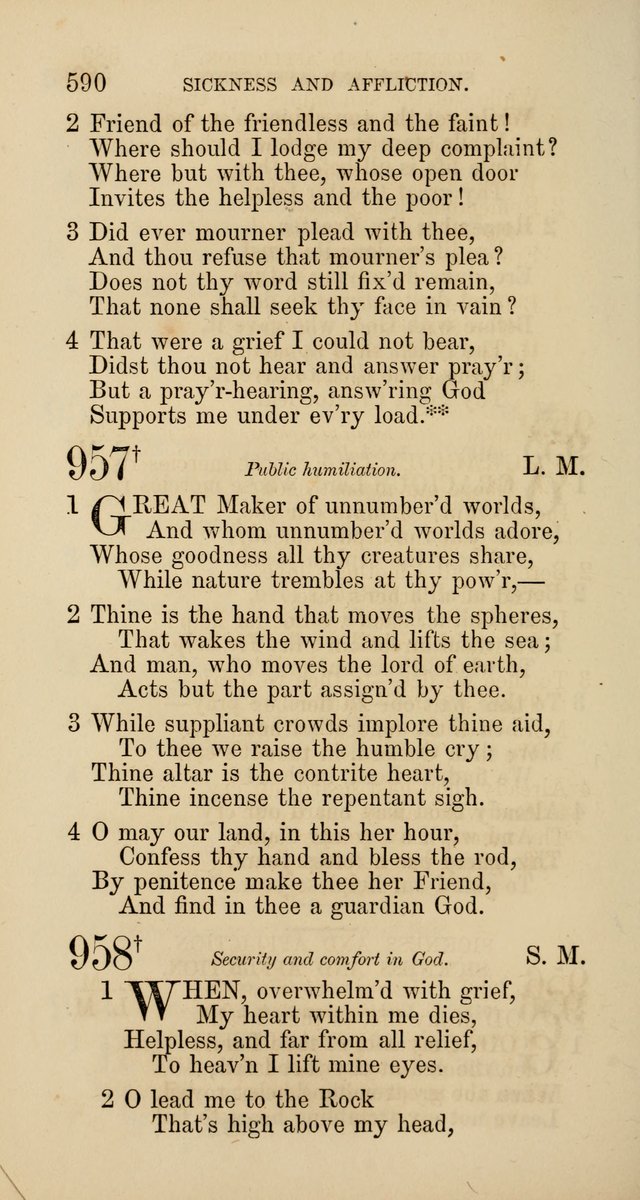 Hymns: selected and original, for public and  private worship (4th ed. 3rd rev. ed.) page 618