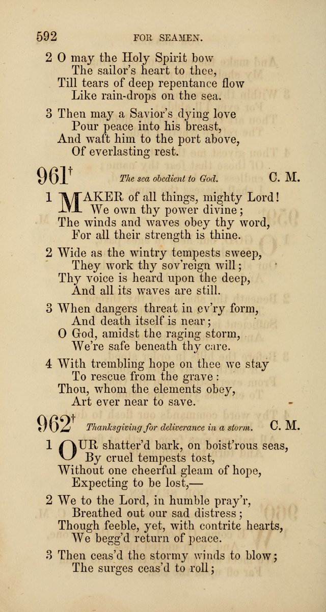 Hymns: selected and original, for public and  private worship (4th ed. 3rd rev. ed.) page 620