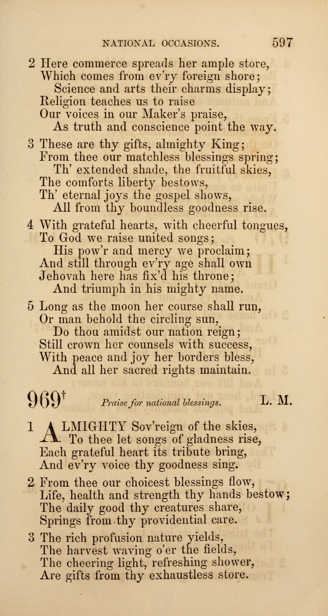 Hymns: selected and original, for public and  private worship (4th ed. 3rd rev. ed.) page 625