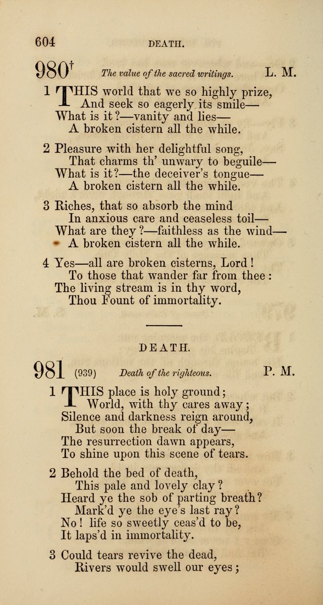 Hymns: selected and original, for public and  private worship (4th ed. 3rd rev. ed.) page 632