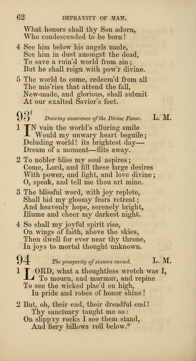 Hymns: selected and original, for public and  private worship (4th ed. 3rd rev. ed.) page 64