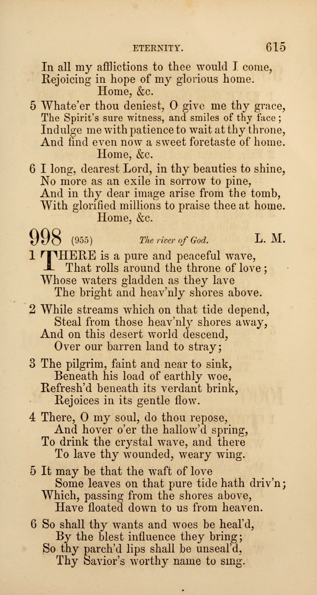 Hymns: selected and original, for public and  private worship (4th ed. 3rd rev. ed.) page 643