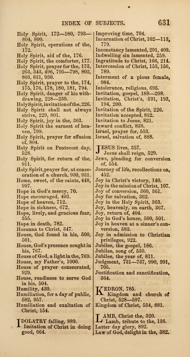 Hymns: selected and original, for public and  private worship (4th ed. 3rd rev. ed.) page 659