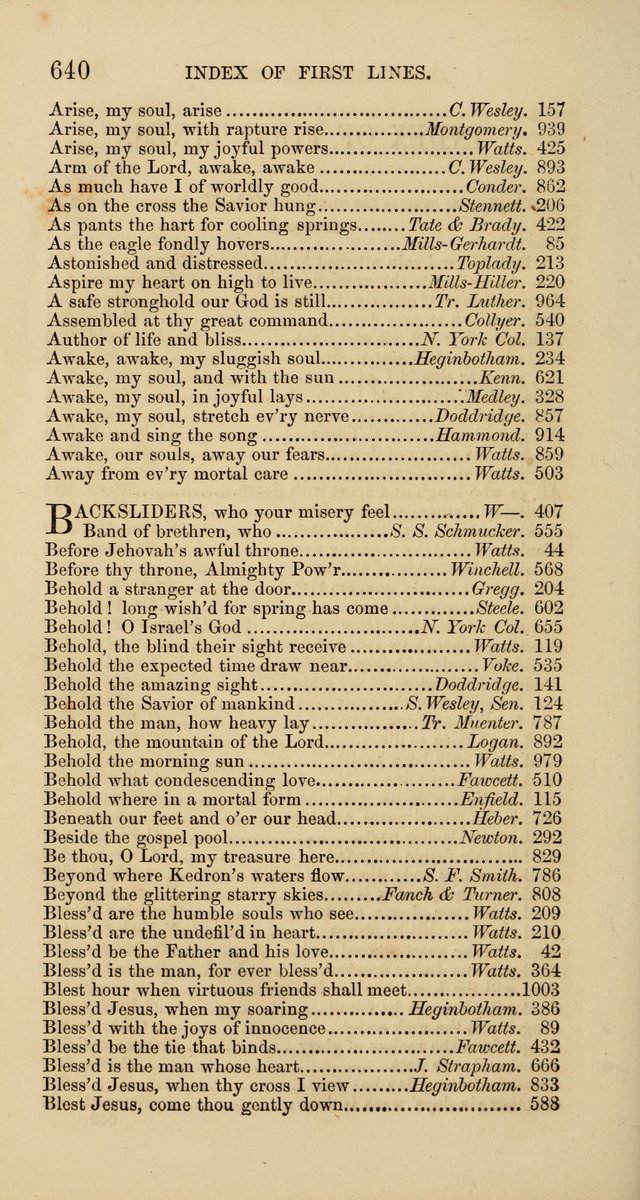 Hymns: selected and original, for public and  private worship (4th ed. 3rd rev. ed.) page 670