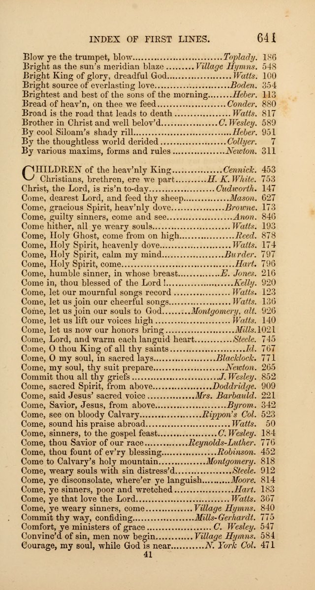 Hymns: selected and original, for public and  private worship (4th ed. 3rd rev. ed.) page 671