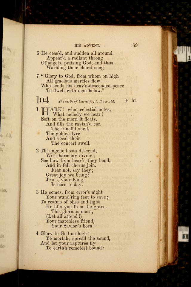 Hymns: selected and original, for public and  private worship (4th ed. 3rd rev. ed.) page 73