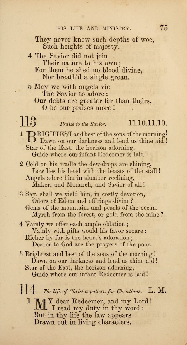 Hymns: selected and original, for public and  private worship (4th ed. 3rd rev. ed.) page 79