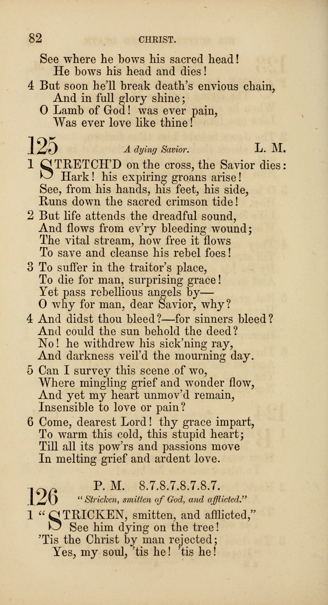 Hymns: selected and original, for public and  private worship (4th ed. 3rd rev. ed.) page 86