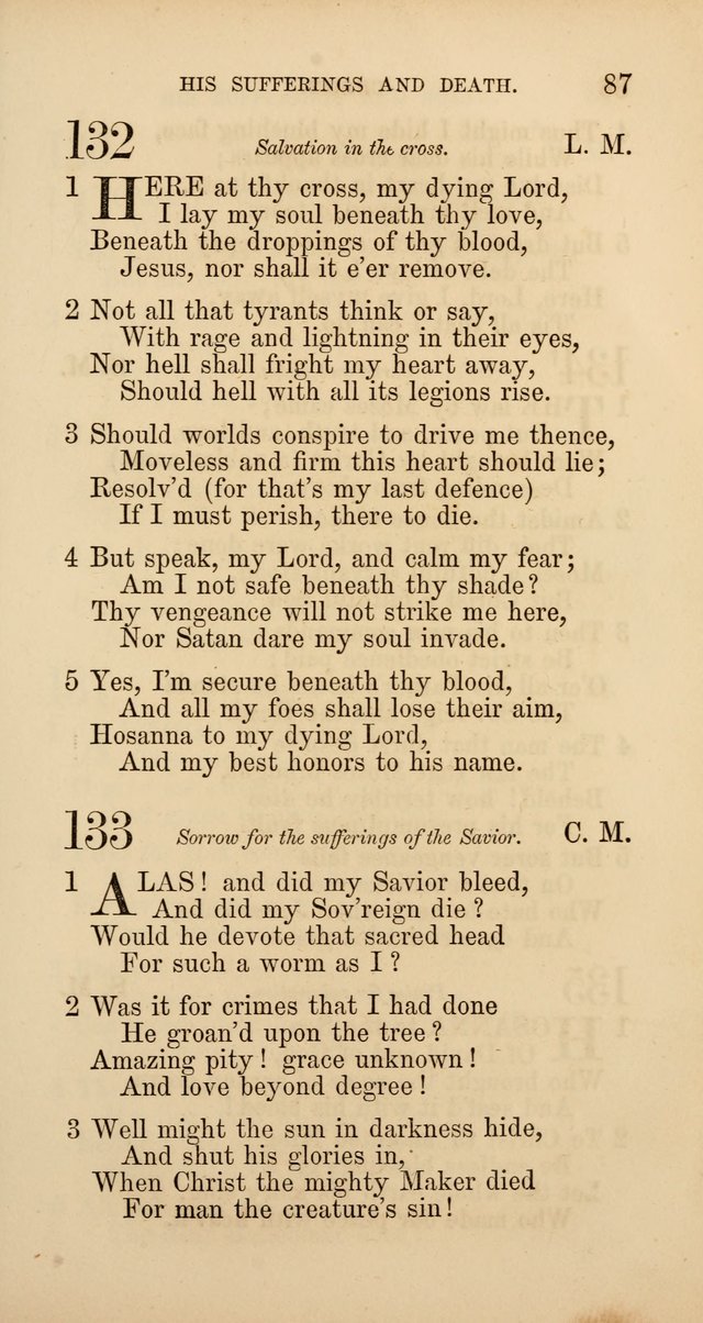 Hymns: selected and original, for public and  private worship (4th ed. 3rd rev. ed.) page 91