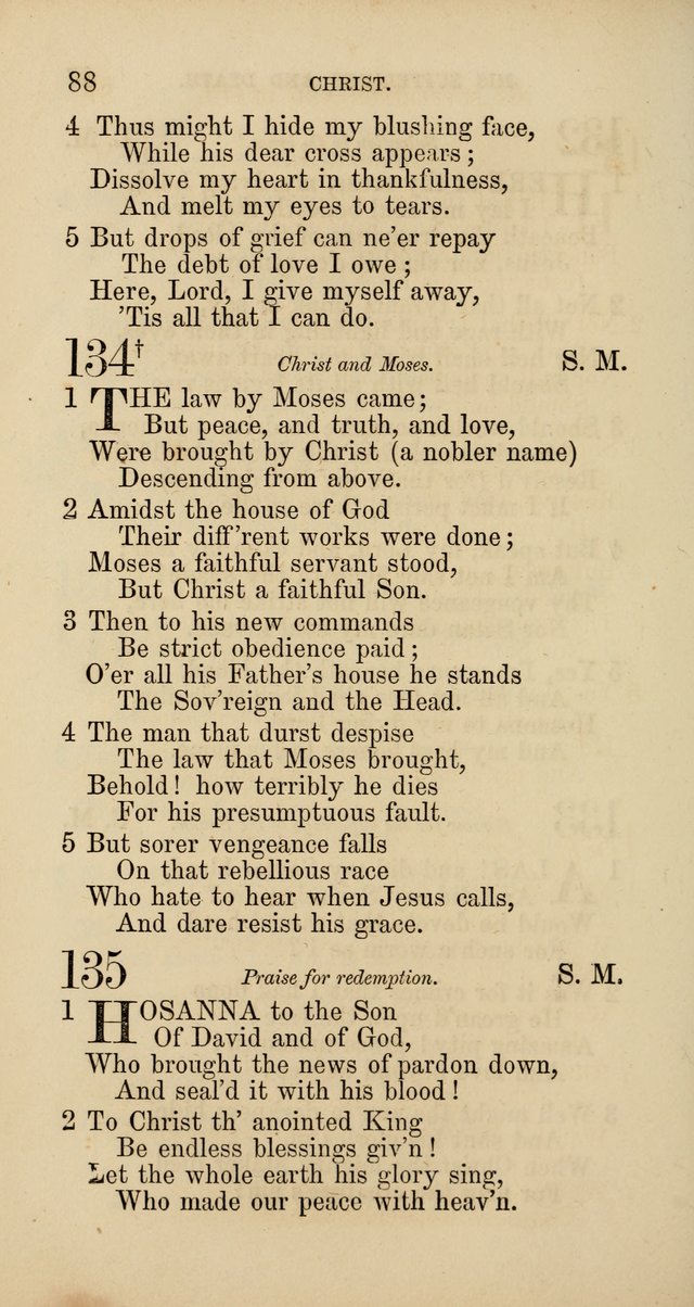 Hymns: selected and original, for public and  private worship (4th ed. 3rd rev. ed.) page 92