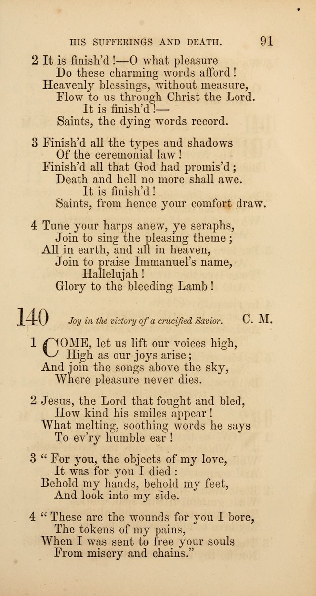 Hymns: selected and original, for public and  private worship (4th ed. 3rd rev. ed.) page 95