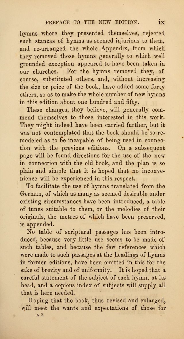 Hymns: selected and original, for public and  private worship (4th ed. 3rd rev. ed.) page xiii