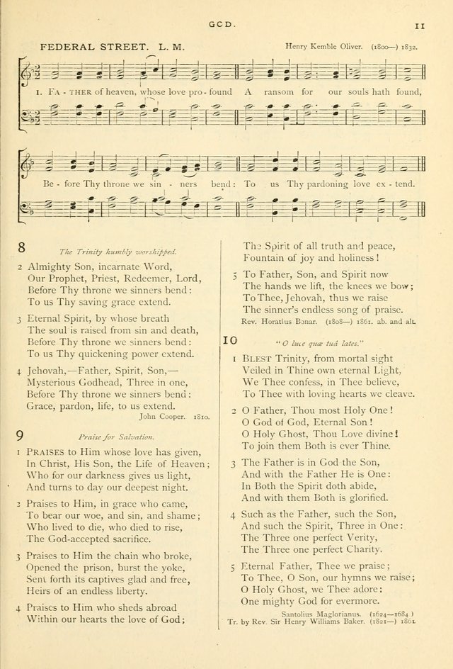 Hymns and Songs of Praise for Public and Social Worship page 11