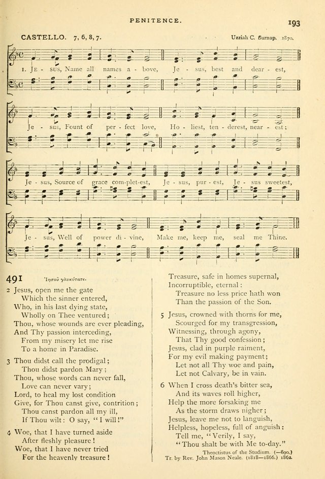 Hymns and Songs of Praise for Public and Social Worship page 195