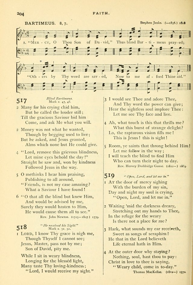 Hymns and Songs of Praise for Public and Social Worship page 206