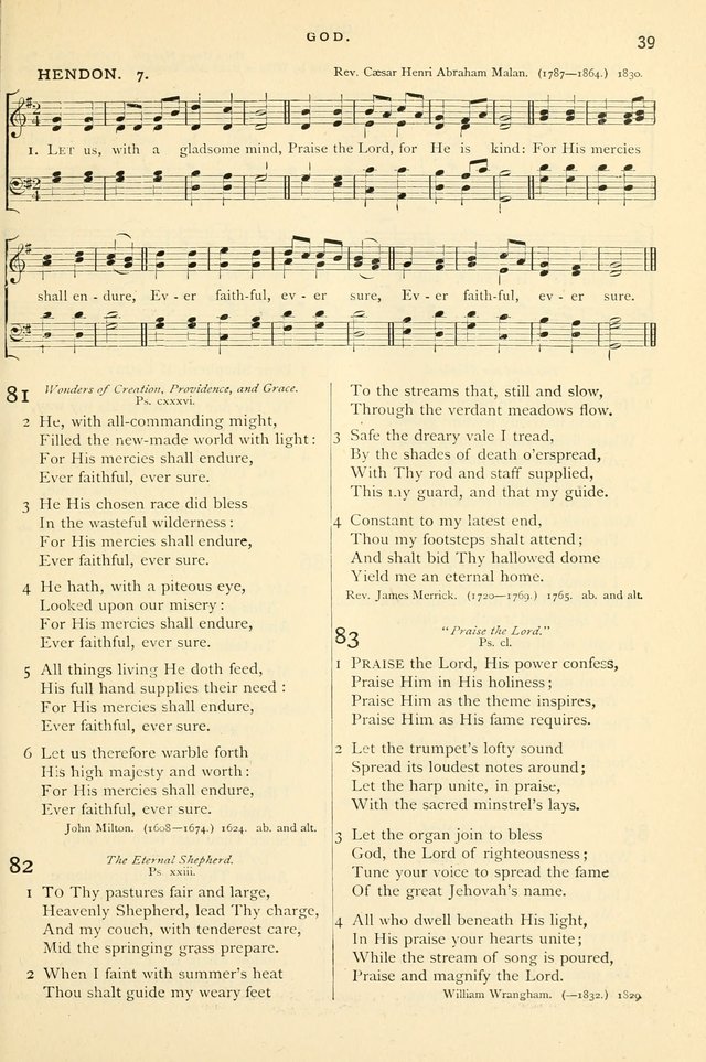 Hymns and Songs of Praise for Public and Social Worship page 39