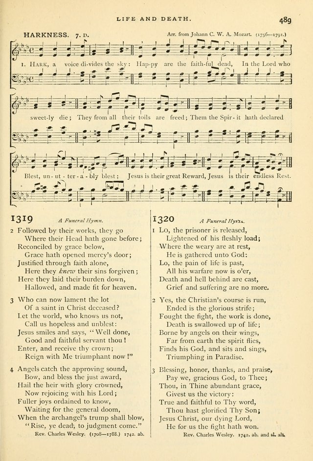 Hymns and Songs of Praise for Public and Social Worship page 497