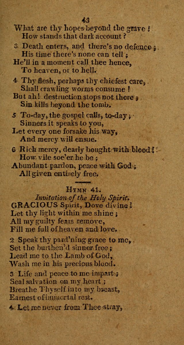 Hymns and Spiritual Songs (New ed.) page 41