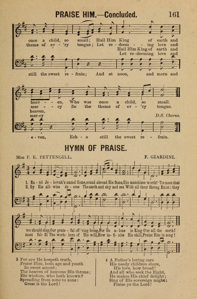 The Helper in Sacred Song: for Sunday-schools, churches, and devotional services page 161