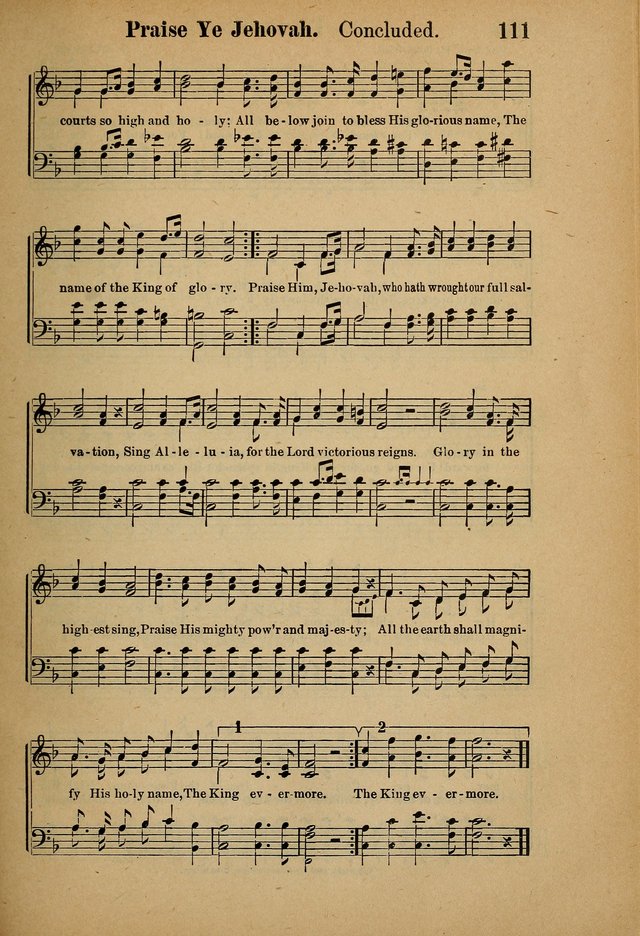 Hymns and Spiritual Songs page 111