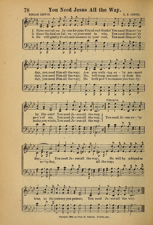 Hymns and Spiritual Songs page 78