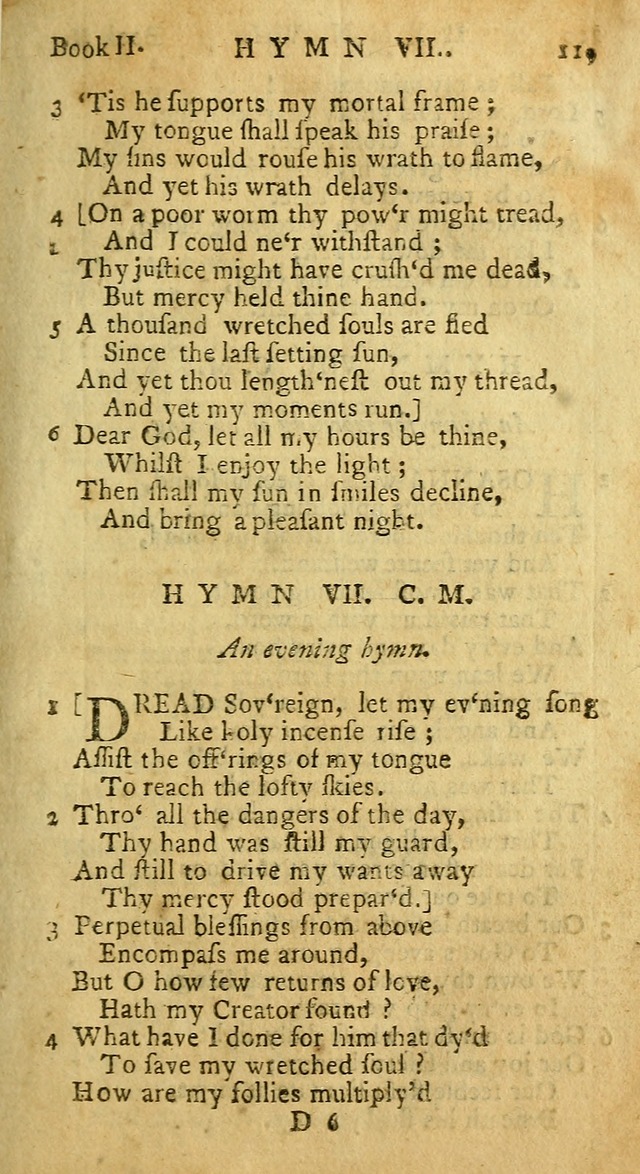 Hymns and Spiritual Songs, in Three Books: I. collected from the scriptures, II. composed on divine subjects, III. prepared for the Lord