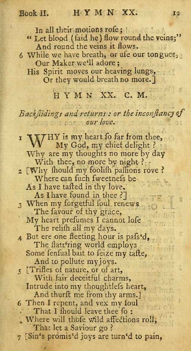 Hymns and Spiritual Songs, in Three Books: I. collected from the scriptures, II. composed on divine subjects, III. prepared for the Lord