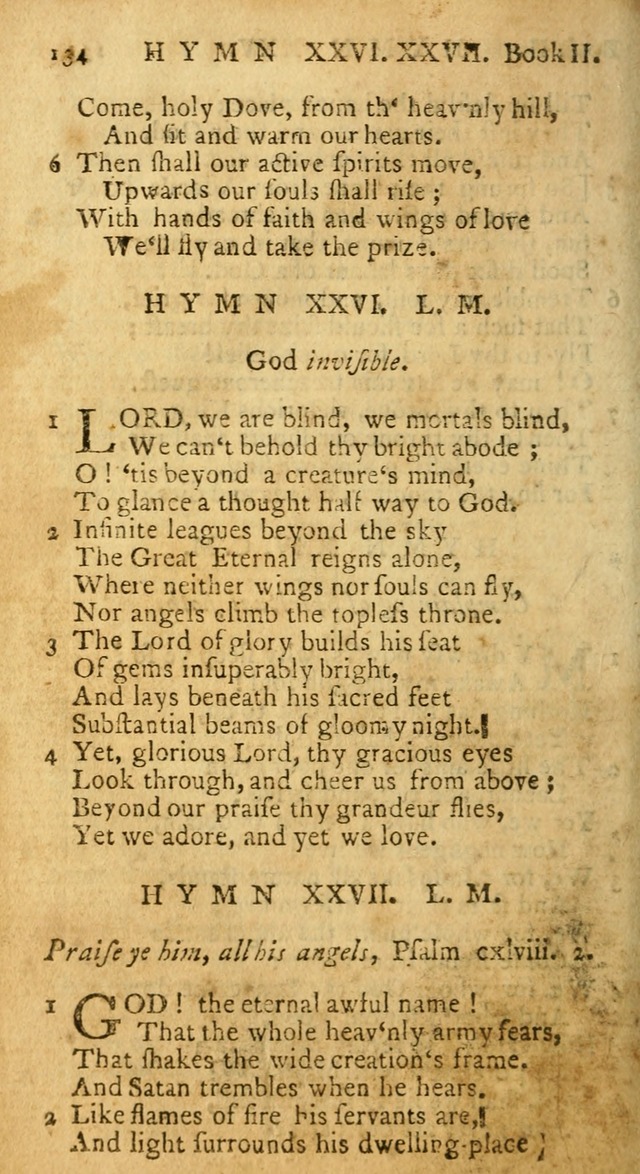 Hymns and Spiritual Songs, in Three Books: I. collected from the scriptures, II. composed on divine subjects, III. prepared for the Lord