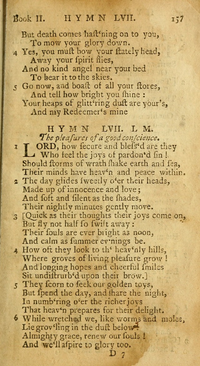 Hymns and Spiritual Songs, in Three Books: I. collected from the scriptures, II. composed on divine subjects, III. prepared for the Lord