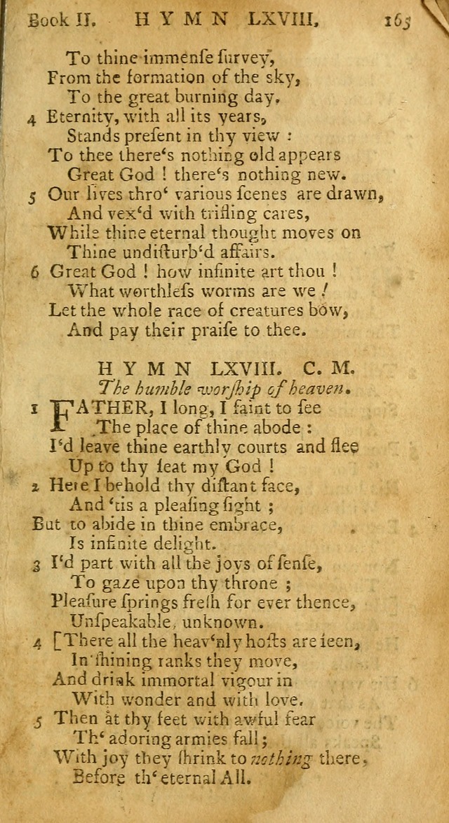 Hymns and Spiritual Songs, in Three Books: I. collected from the scriptures, II. composed on divine subjects, III. prepared for the Lord