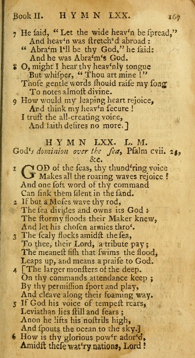 Hymns and Spiritual Songs, in Three Books: I. collected from the scriptures, II. composed on divine subjects, III. prepared for the Lord