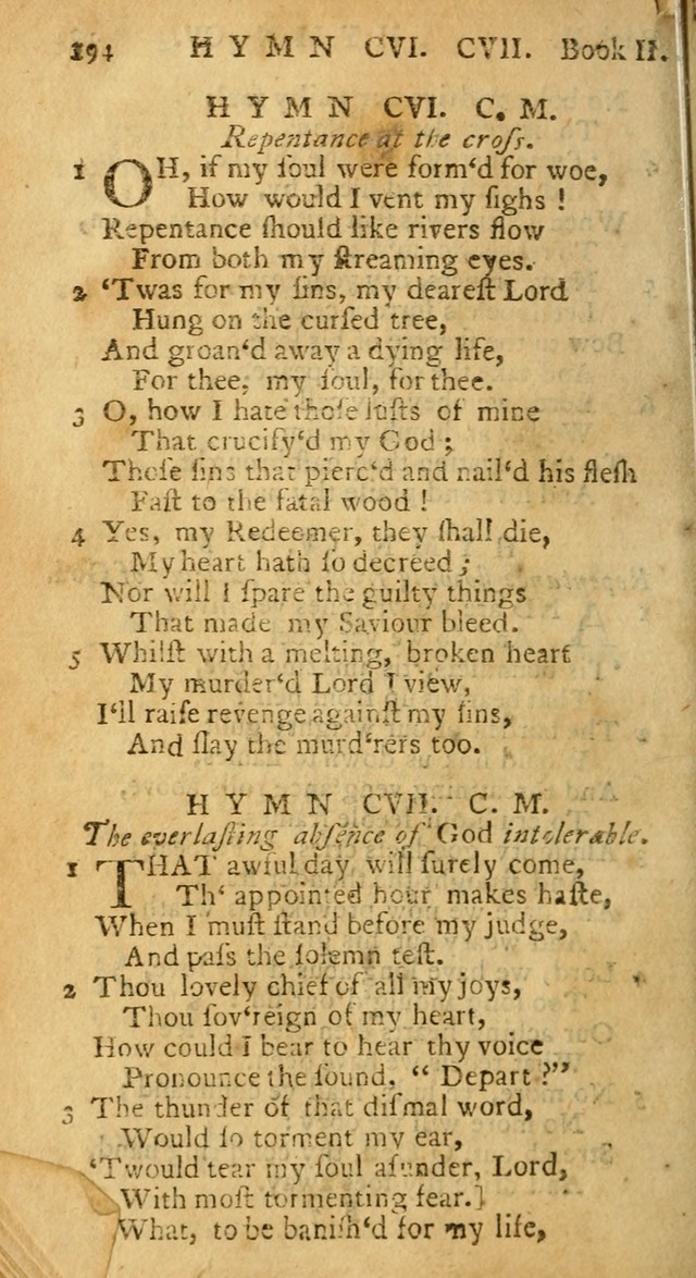 Hymns and Spiritual Songs, in Three Books: I. collected from the scriptures, II. composed on divine subjects, III. prepared for the Lord