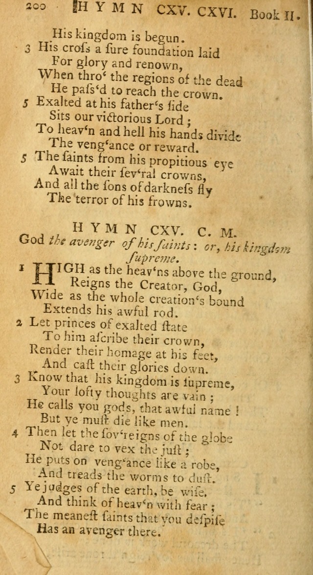 Hymns and Spiritual Songs, in Three Books: I. collected from the scriptures, II. composed on divine subjects, III. prepared for the Lord