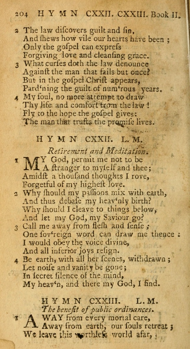 Hymns and Spiritual Songs, in Three Books: I. collected from the scriptures, II. composed on divine subjects, III. prepared for the Lord