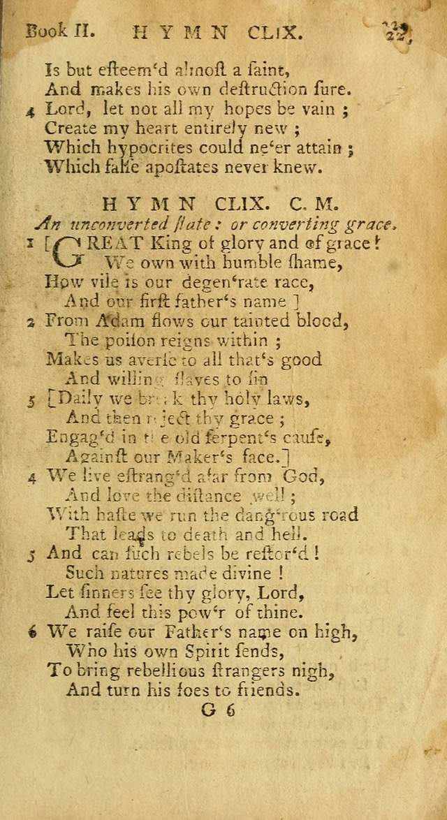 Hymns and Spiritual Songs, in Three Books: I. collected from the scriptures, II. composed on divine subjects, III. prepared for the Lord