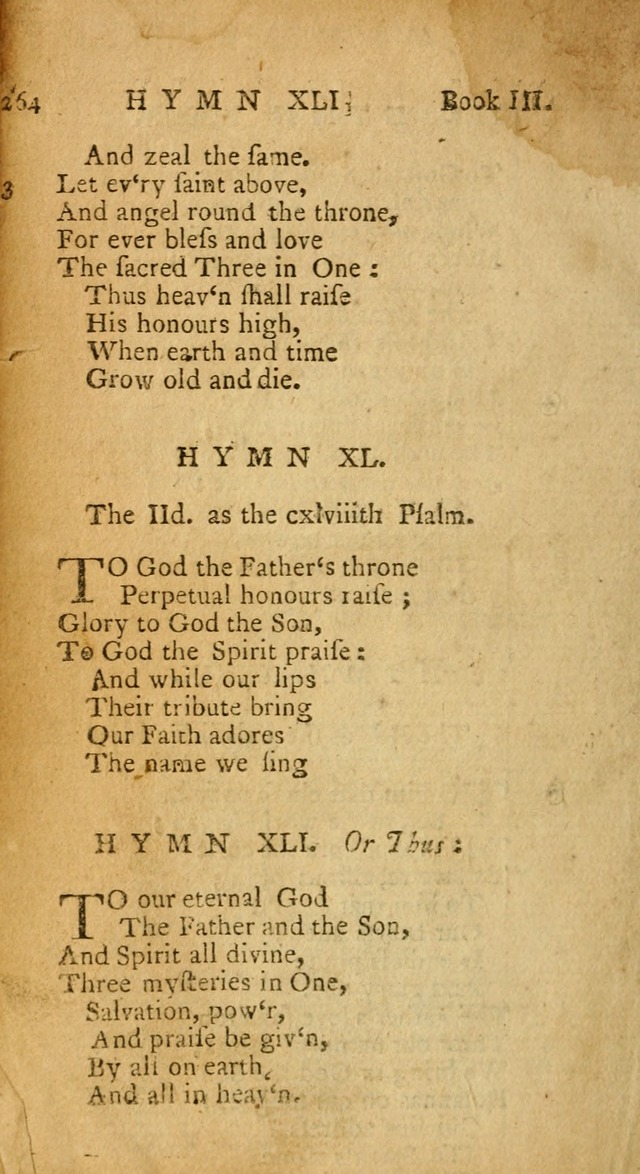 Hymns and Spiritual Songs, in Three Books: I. collected from the scriptures, II. composed on divine subjects, III. prepared for the Lord