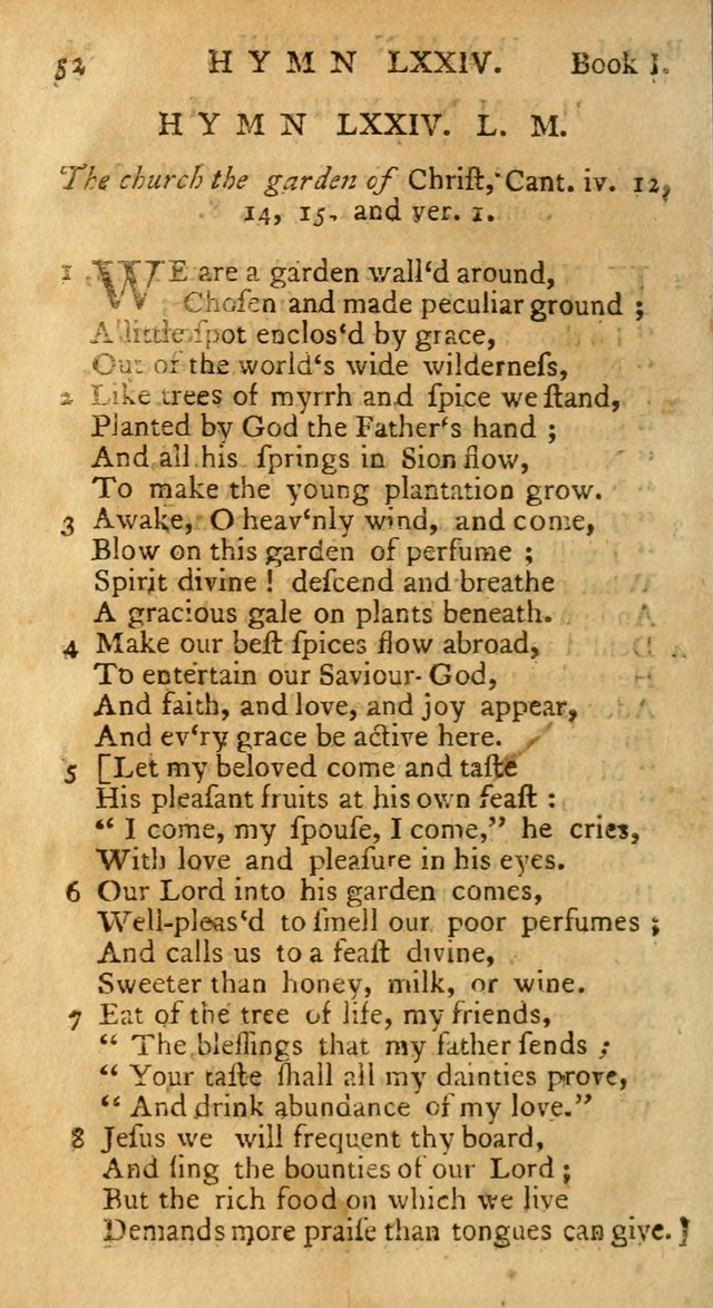 Hymns and Spiritual Songs, in Three Books: I. collected from the scriptures, II. composed on divine subjects, III. prepared for the Lord