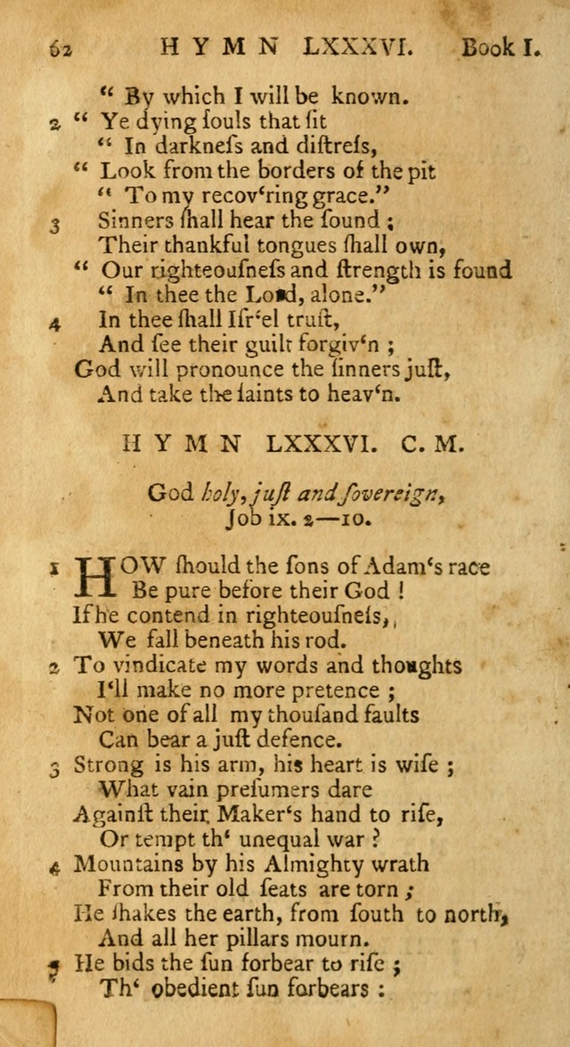 Hymns and Spiritual Songs, in Three Books: I. collected from the scriptures, II. composed on divine subjects, III. prepared for the Lord