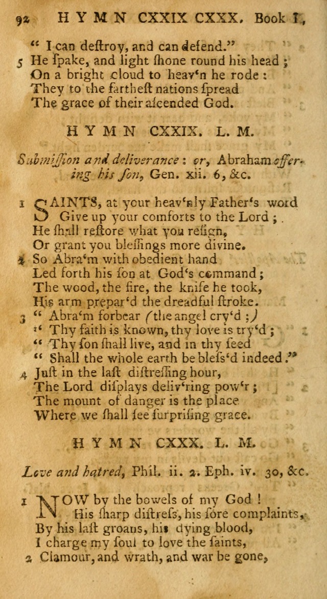 Hymns and Spiritual Songs, in Three Books: I. collected from the scriptures, II. composed on divine subjects, III. prepared for the Lord