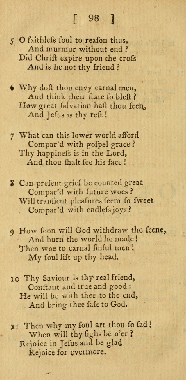 Hymns and Spiritual Songs for the use of Christians page 105