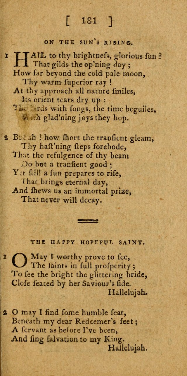 Hymns and Spiritual Songs for the use of Christians page 188