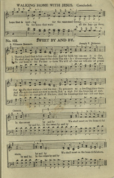 Hallelujahs: for Sunday Schools, Singing-Schools, Revivals, Conventions and General Use in Christian Work and Worship page 103